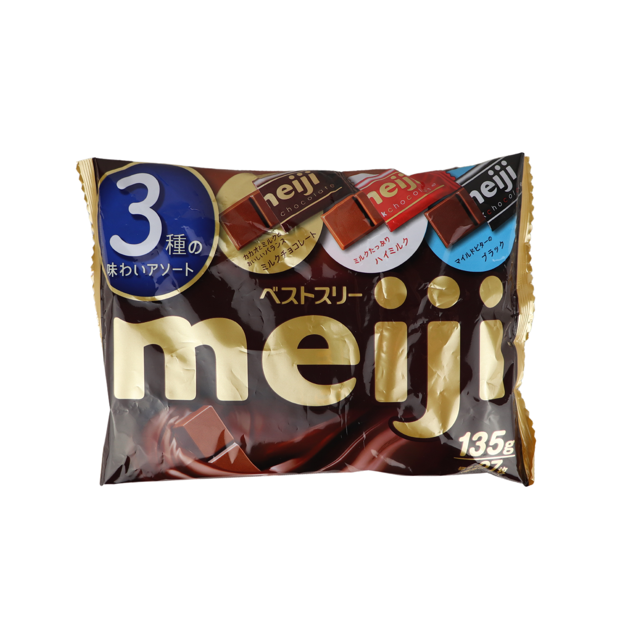 Meiji Best 3 Assorted Chocolates 135g Meiji Best 3 Assorted Chocolates 135g